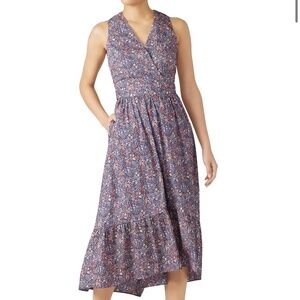 New ~ J.Crew Liberty of London Kayoko Floral Sleeveless Faux Wrap Dress Size 8